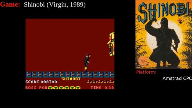 [Amstrad]  Shinobi all clear