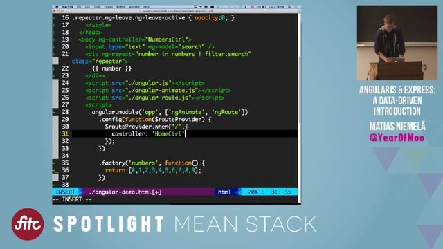 AngularJS & Express: A Data-Driven Introduction смотреть онлайн