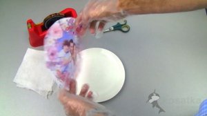 Как перенести изображение на тарелку методом сублимации с помощью 3D термопресса.