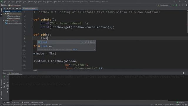 Python GUI listbox ? смотреть онлайн
