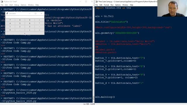 Tkinter Calculator - Python Basics with Sam
