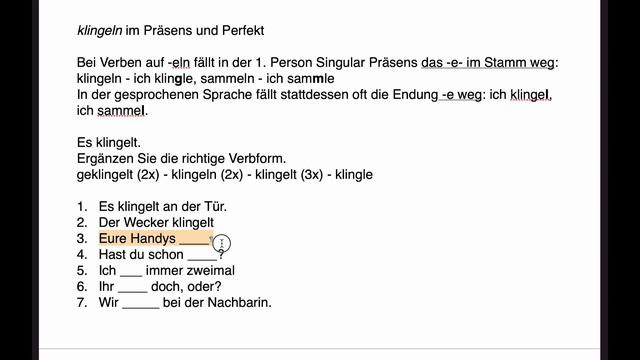 Deutsch B1 I Изменение глаголов в немецком языке I Настоящее и прошедшее время в немецком смотреть онлайн