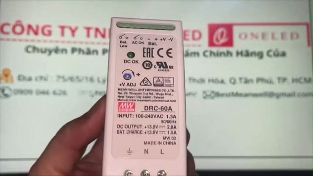 DRC-60A bộ nguồn MEANWELL Dinrail - ONELED смотреть онлайн