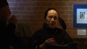 Мария Анатольевна Люкшина открывает выставку