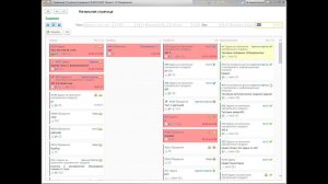 Использование канбан (скрам) доски в конфигурации "Управление IT-отделом 8"