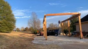 Timber Frame Cedar Pavilion Complete Build Start to Finish