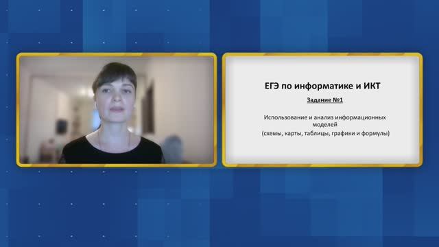 Информатика, ЕГЭ. Задание №1. Использование и анализ информационных моделей.