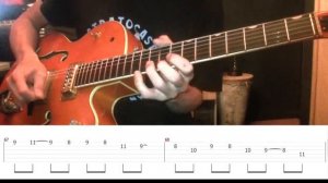 How to play "caravan" - The Brian Setzer Orchestra -（With TAB）
