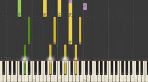 Three Days Grace - Time of Dying Synthesia Tutorial [PIANO]