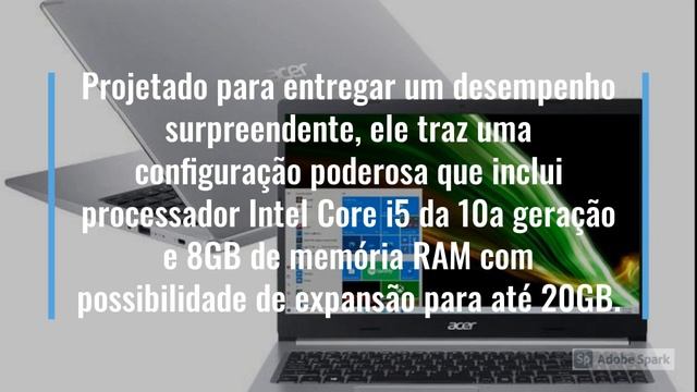 Notebook Acer Aspire 5 A515-55-592C Intel Core i5 - 8GB 256GB SSD 15,6” LED Windows 10 смотреть онлайн