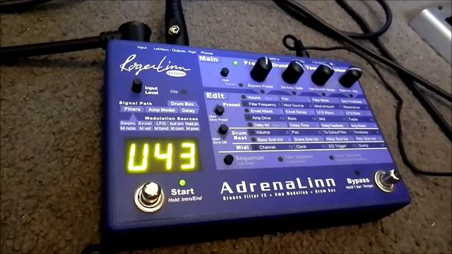 Adrenalinn 1 sequencing guitar multi effects pedal demo смотреть онлайн