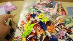 Вышивка крестом. Подарок от Ren Bau/ посылка Шелковая нить