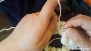 Классный снуд спицами! Узор коса из 30 петель. Snood. Шарф,хомут. Kni