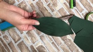 Листья орхидеи из фоамирана. Часть 2