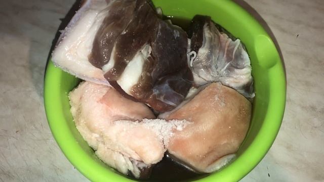Соленая грудинка.Соленное сало
