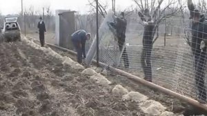 Установка шарнирной сетки (производства Унипласт)