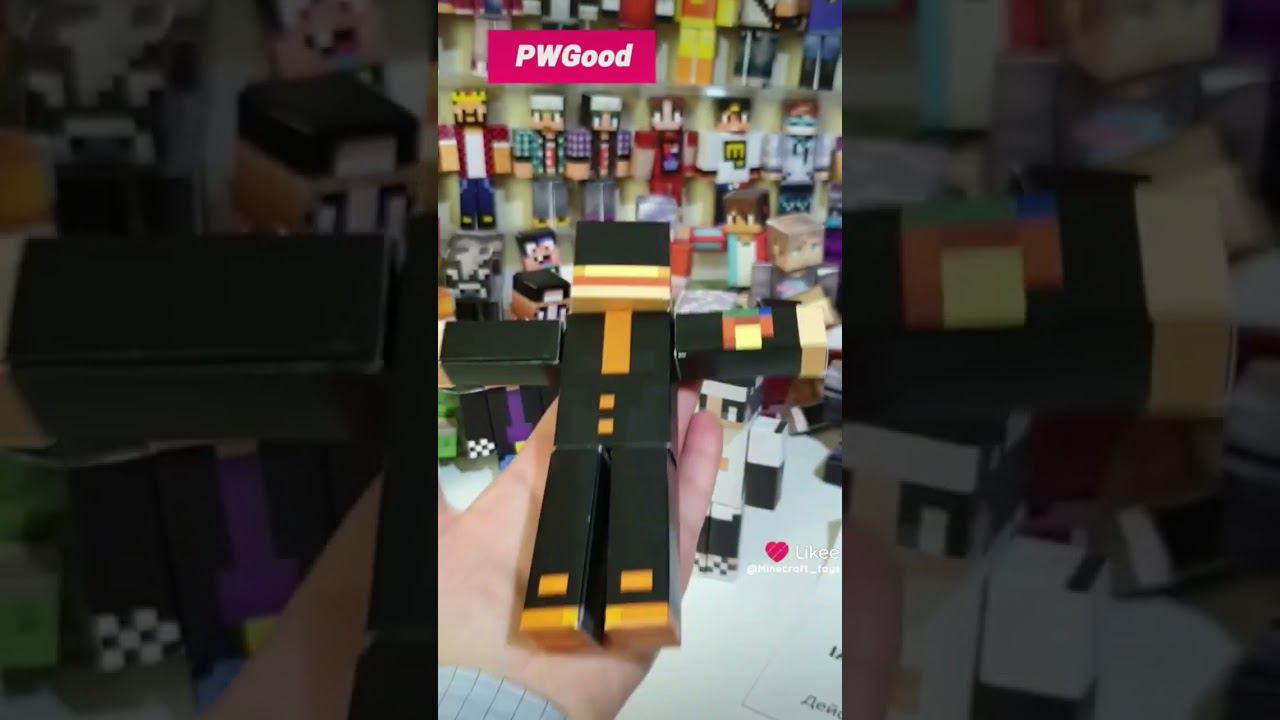 PWGood 3D-игрушка в стиле Майнкрафт #майнкрафт #minecraft #майнкрафт #майнкрафтигрушки