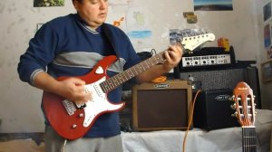 Обзор комбоусилителя Artec Cubix G1. Как звучит овердрайв. Гитара Yamaha Pac112V