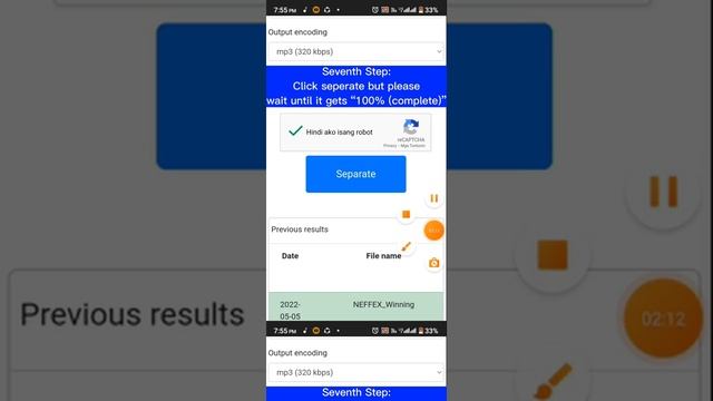 Tutorial in all devices Removing vocals with this website mvsep.commvsep