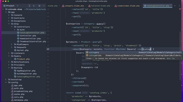 Фильтры, Laravel Scout, full text поиск. Курс интернет магазин на Laravel. Этап 5.