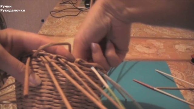 Как сплести простую корзиночку из бумажных трубочек смотреть онлайн
