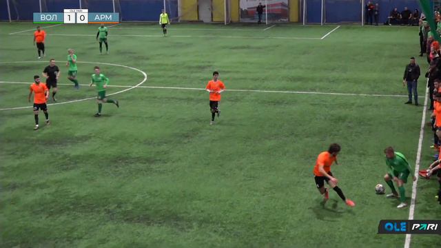 Предсезонный турнир ОЛЕ Пари 8х8. СК Волна - Армения 4:0 смотреть онлайн