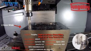 Watch Tungaloy UK's DoFeed & TungRec Pocket & Frame Milling Demo EN24T
