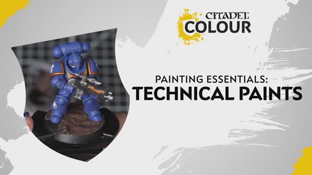 Warhammer 40000 - How to Use - Citadel Colour Technical Paints _ Beginner _ Warhammer Painting Essen