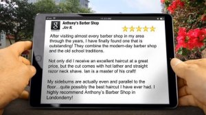 Anthony's Barber Shop Londonderry Impressive Five Star Review