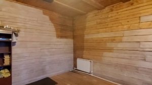 избавляемся от подтеков на деревянной стене перед покраской! красим дерево аквалазурью.