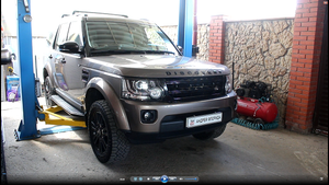 Замена задних тормозных колодок на Land Rover Discovery 4  3,0 Ленд Ровер Дискавери 4 2015