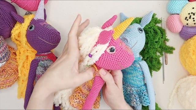 Единороги (видеообзор) Материалы для вязания Вязание крючком Unicorns (video review) Crochet смотреть онлайн