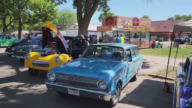 Annual Back to the 50s car show  classic cars hot rods street rods old