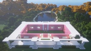 How to Build a Pink Mansion - Pink House | Minecraft Tutorial ? (#1)