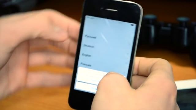 На IPhone 4 обход активации. Выходим в меню iOS 7 смотреть онлайн
