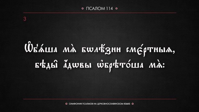 ПСАЛОМ 115 (церковнославянский текст). Читает Евгений Пацино. смотреть онлайн