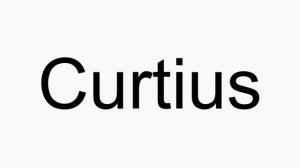 How to pronounce Curtius