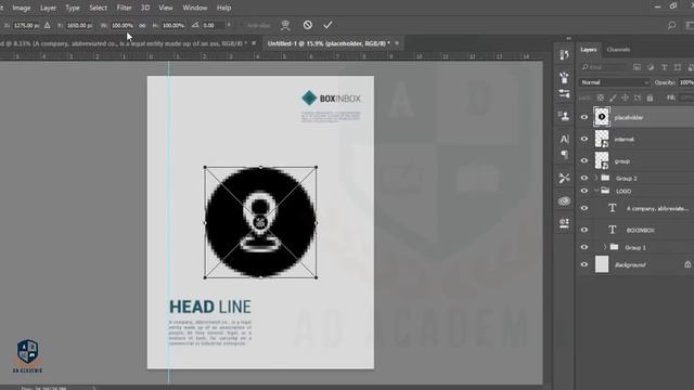 Photoshop cc Tutorial: How to Design FLYER in Photoshop cc 2017 | Corporate flyer смотреть онлайн