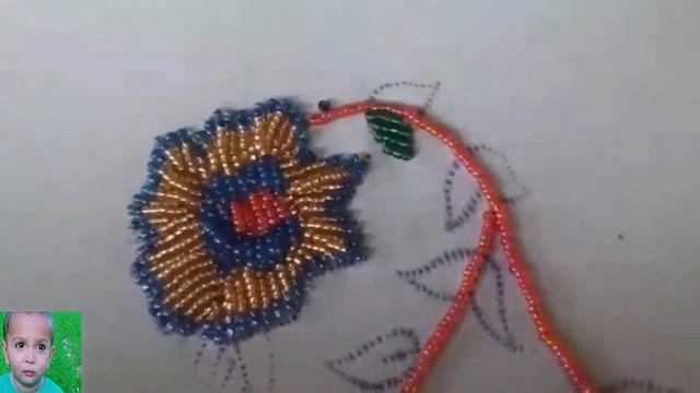 Hand Embroidery Beads Work Easy Neck Stitches - easy beads work - magic of needlework