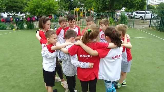 Игры на реакцию - летний городской лагерь каратэ клуба "Мастер"