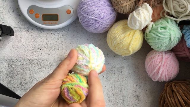 Запасы пряжи/Плюшевая и фактурная/Часть 2/Пряжа для вязания игрушек.