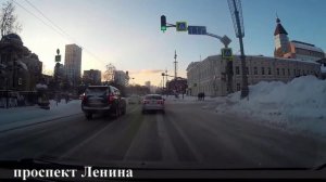 Едем по Екатеринбургу, январь 2024, часть 2