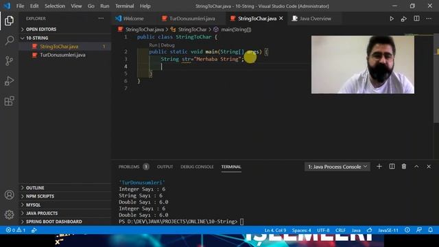 #10- Java Programlama: String İşlemleri смотреть онлайн