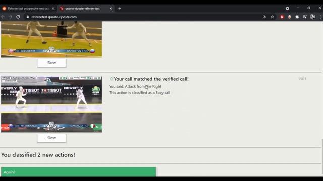 Foil Fencing Referee Test Game! смотреть онлайн