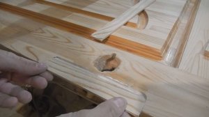 Ремонт выломанной двери. БЫЛО_СТАЛО