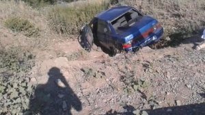 Машина улетела в кювет