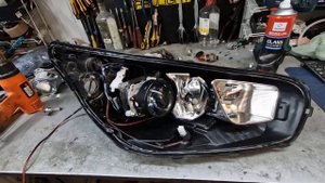 Kia Ceed JD Лечим свет: замена штатных линз на бидиодные двухчиповые линзы Aozoom A4 BI-LED