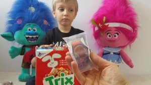 Гигантские игрушки ТРОЛЛИ с подарками Детские игры и видео для детей про игрушки Тролли Trolls