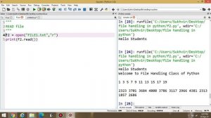 Workshop on Python for 15 Days : Day 13 : File Handling