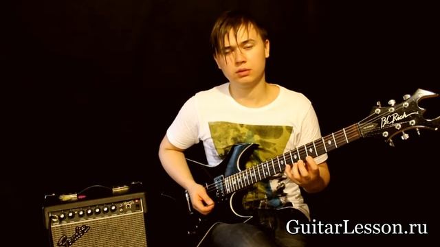 Уроки Электрогитары - Растяжка. Игра по всем струнам